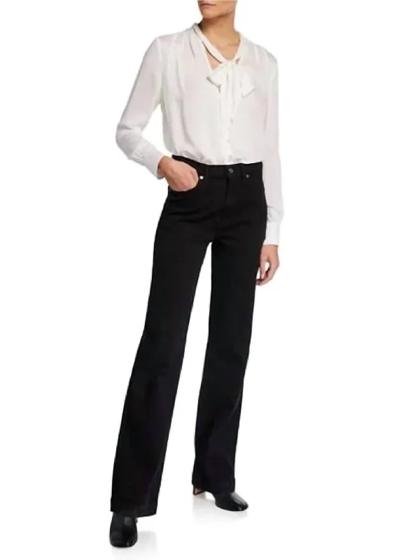 Alexa Trouser Jean In Black Velvet