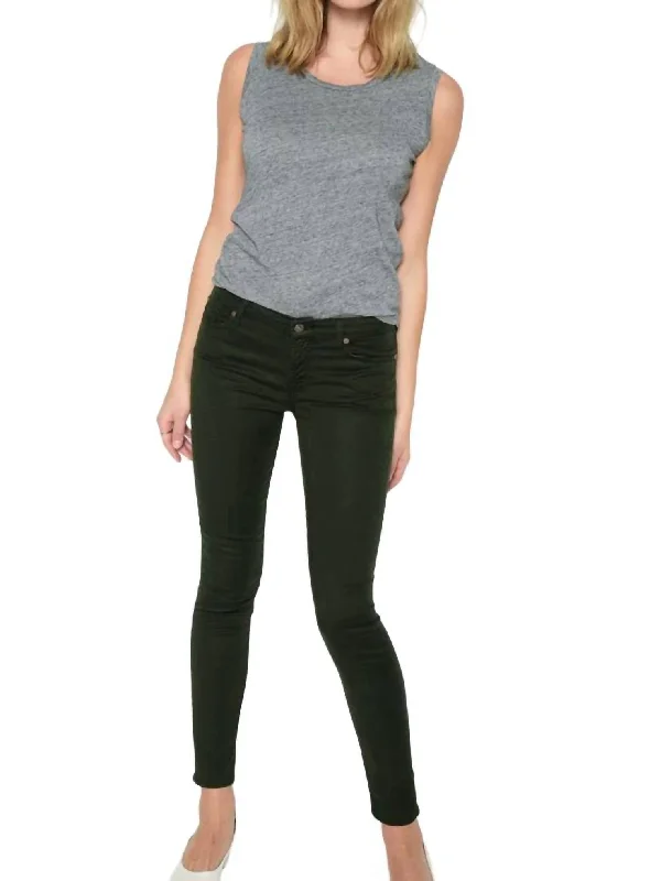 Ankle Skinny Jeans In Bottle Green