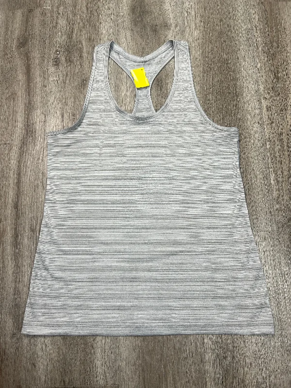 Athletic Tank Top By Danskin In Grey, Size: L