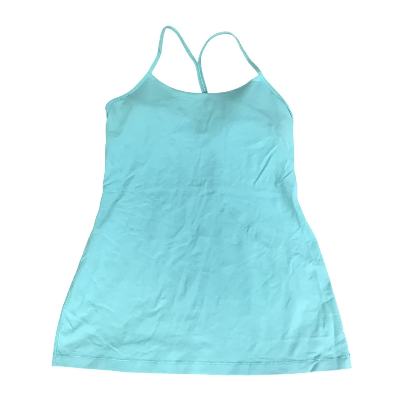 Athletic Tank Top By Lululemon In Aqua, Size: 8