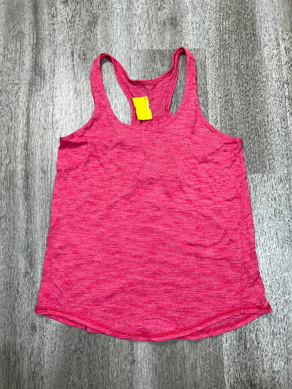 Athletic Tank Top By Lululemon In Pink, Size: M