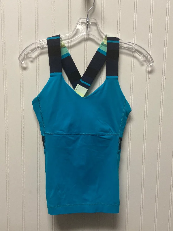 Athletic Tank Top By Lululemon In Teal, Size: S