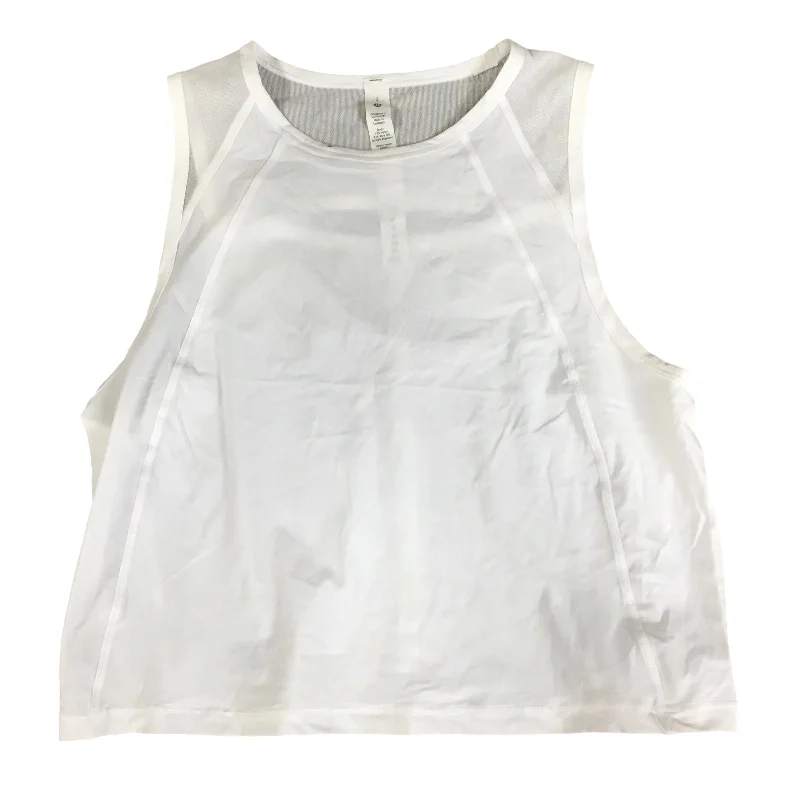 Athletic Tank Top By Lululemon In White, Size: 2