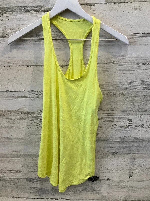 Athletic Tank Top By Lululemon In Yellow, Size: 6