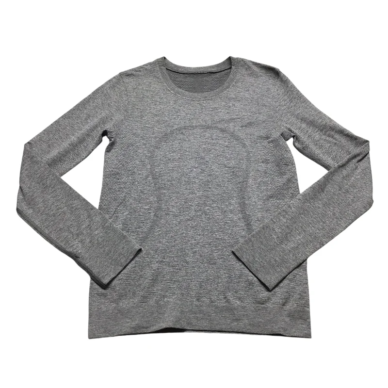 Athletic Top Long Sleeve Crewneck By Lululemon In Grey, Size: 2