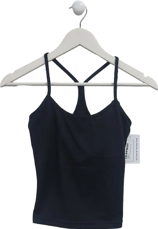 Bamba Black Active Wear Tank Top UK S