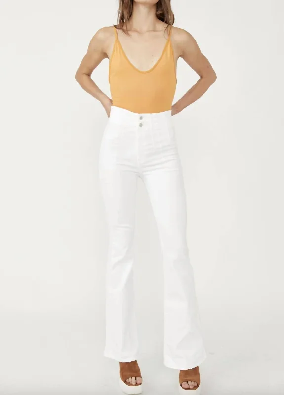 Jayde Flare Jeans In White