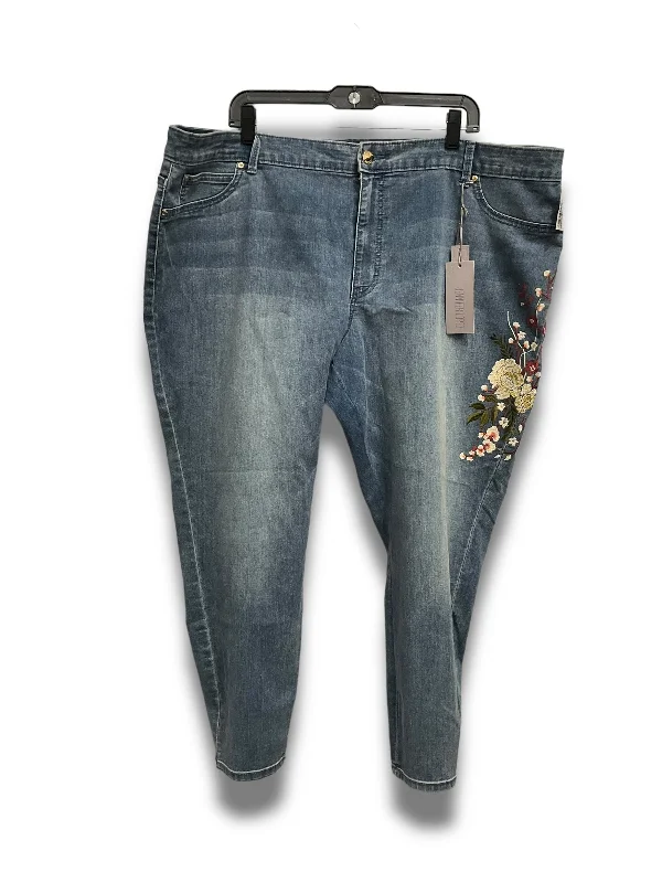 Jeans Skinny By Jennifer Lopez In Blue Denim, Size: 24