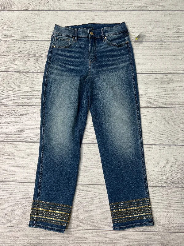 Jeans Straight By White House Black Market In Blue, Size: 6