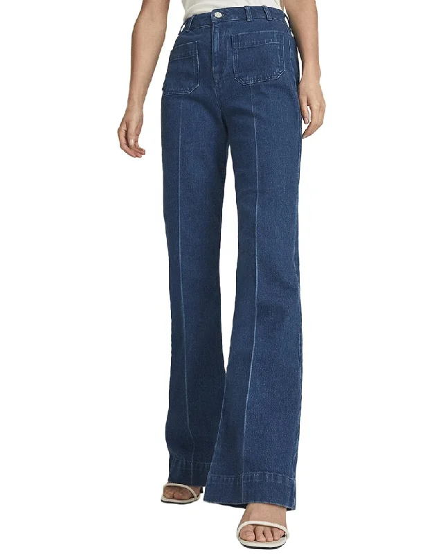 Reiss Isa High Rise Flared Jeans