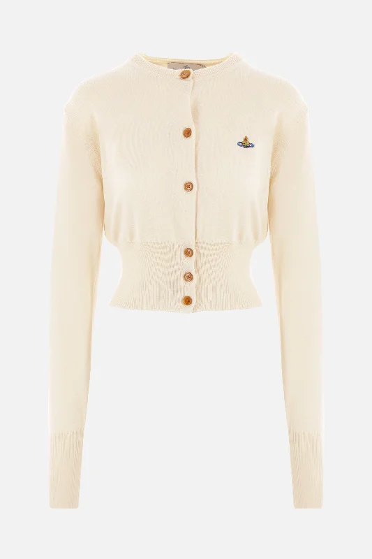 Bea cotton and cashmere cropped cardigan