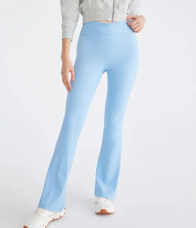 Aeropostale Air Soft High-Rise Cinch Flare Leggings