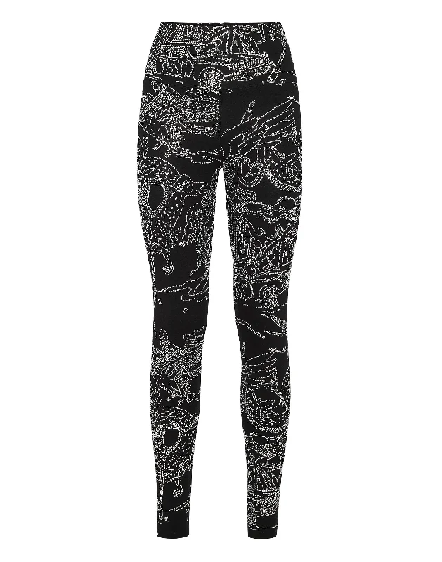 Jogging Leggings Stones Skeleton tattoo