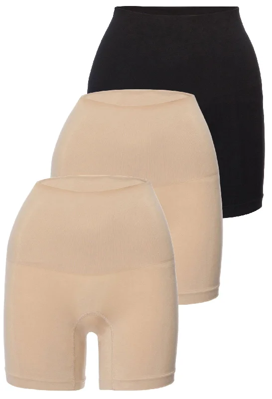 Tummy Control Shaping Shorts - 3 Pack