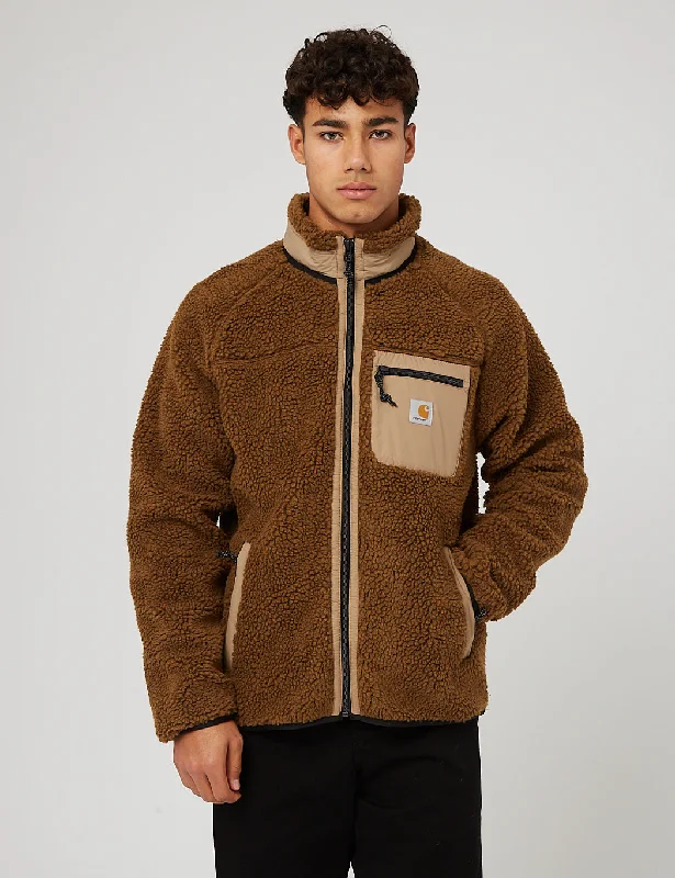 Carhartt-WIP Prentis Liner Fleece Jacket - Tawny/Leather Brown