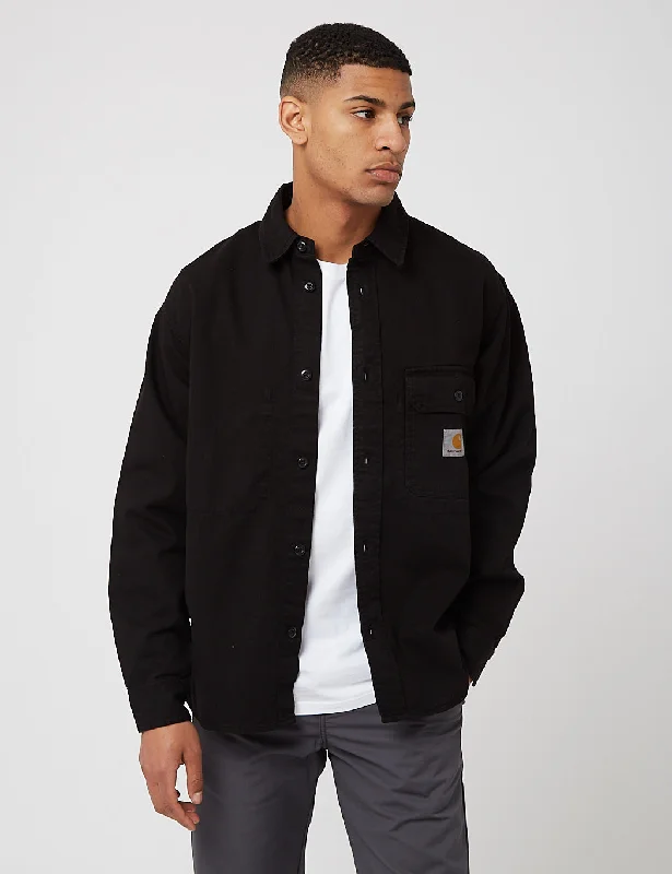 Carhartt-WIP Reno Shirt Jacket (Garment Dyed) - Black