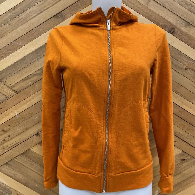 icebreaker - Women's Full-Zip Wool-Blend Hoodie - MSRP $215: Orange-women-SM