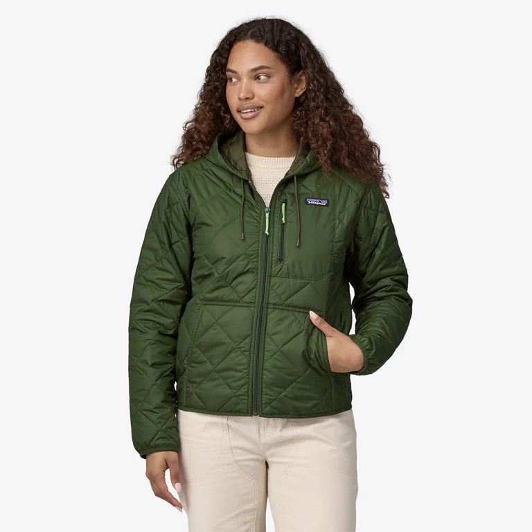 Patagonia Women's Diamond Quilted Bomber Hoody - Torrey Pine Green