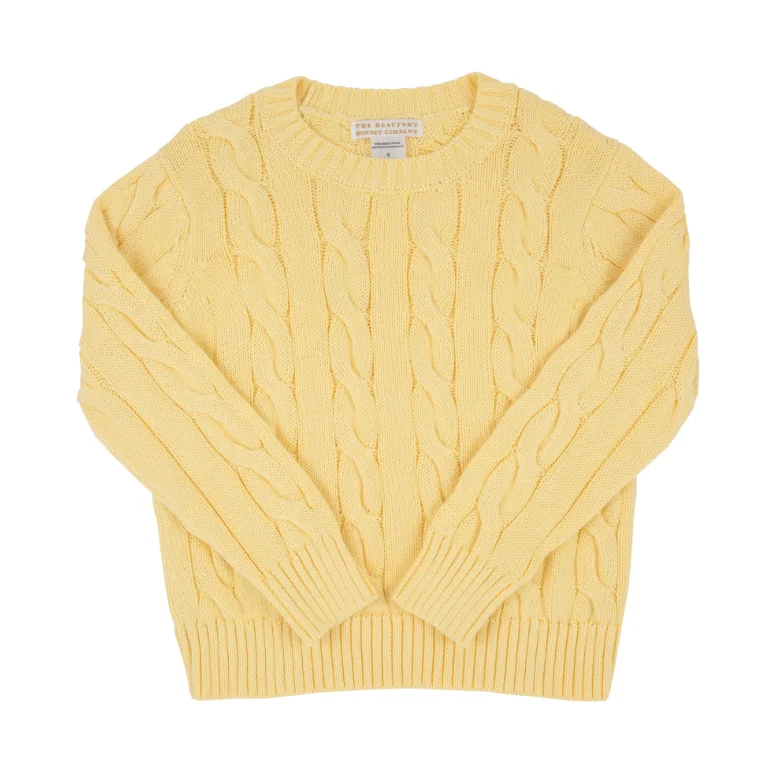 The Beaufort Bonnet Company Unisex Crawford Crewneck - Bellport Butter Yellow