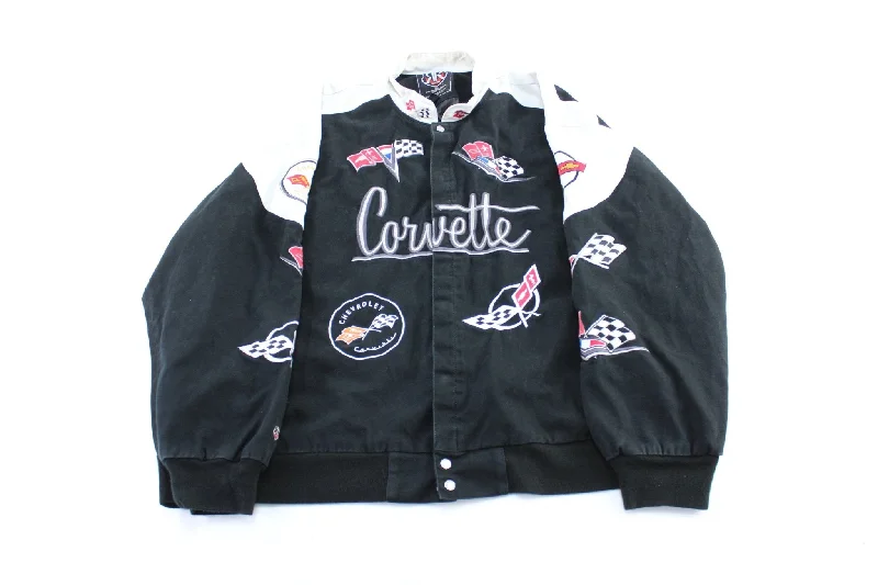 Vintage Corvette Embroidered Racing Jacket