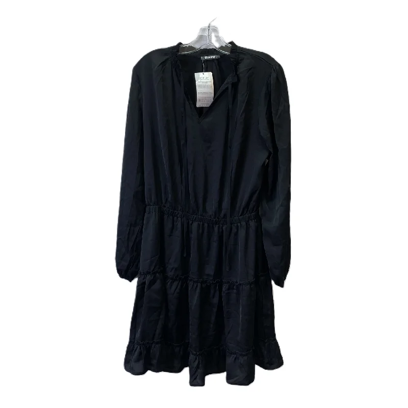 Black Dress Casual Midi By BTFBM, Size: L