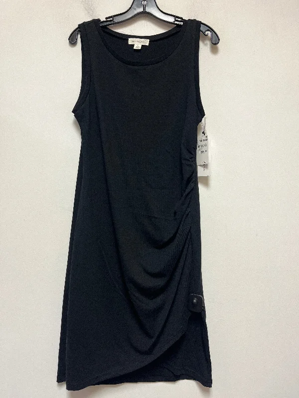 Black Dress Casual Midi Treasure And Bond, Size L