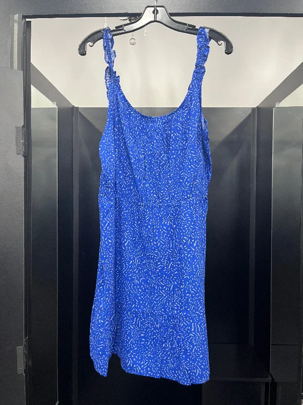 Blue Dress Casual Midi Banana Republic, Size L