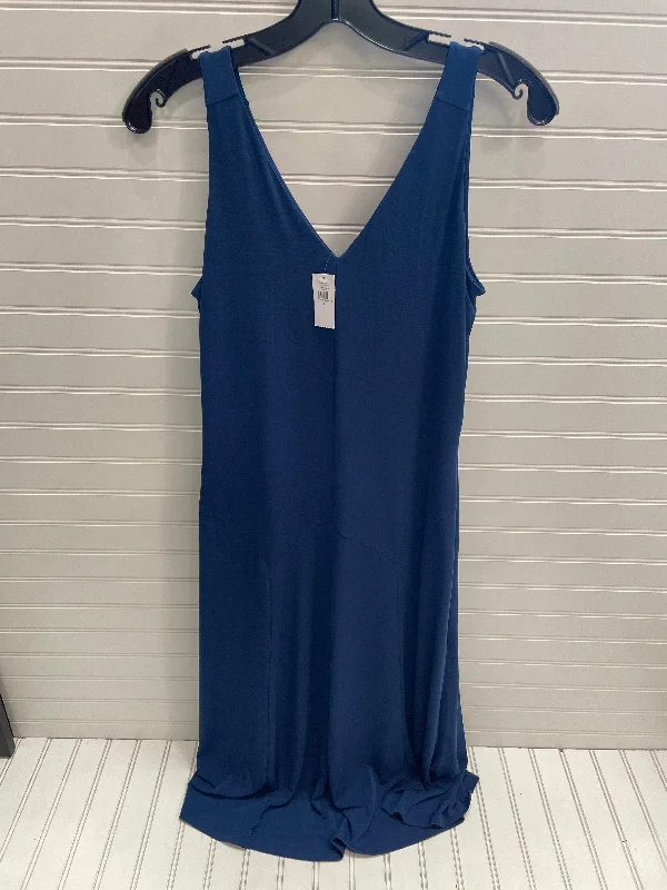 Dress Casual Midi By Banana Republic In Blue, Size: S