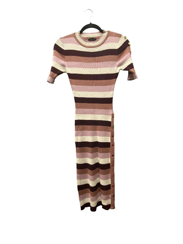 Dress Casual Midi By Say What In Multi-colored, Size: L