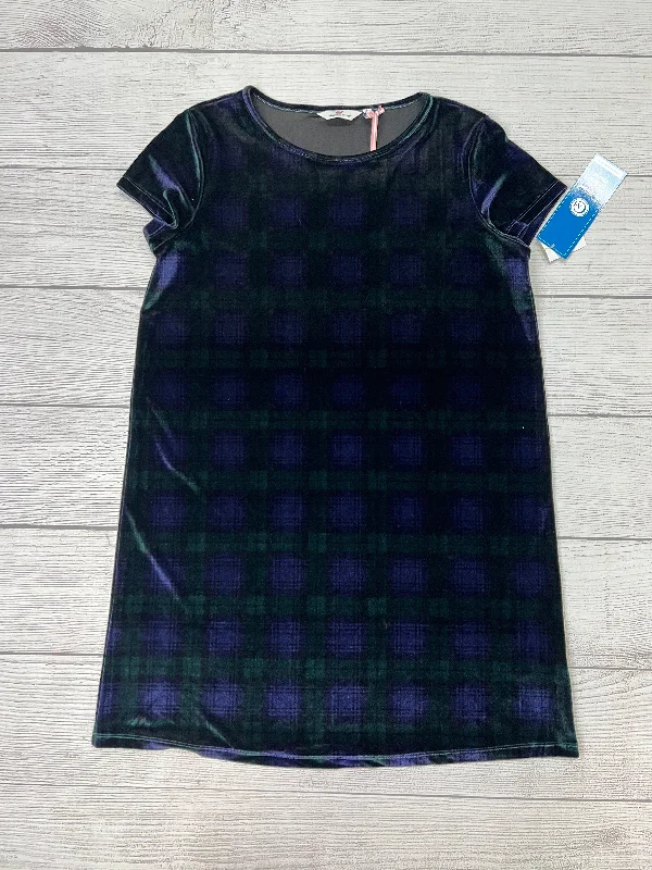 Dress Casual Midi By Vineyard Vines In Plaid, Size: L