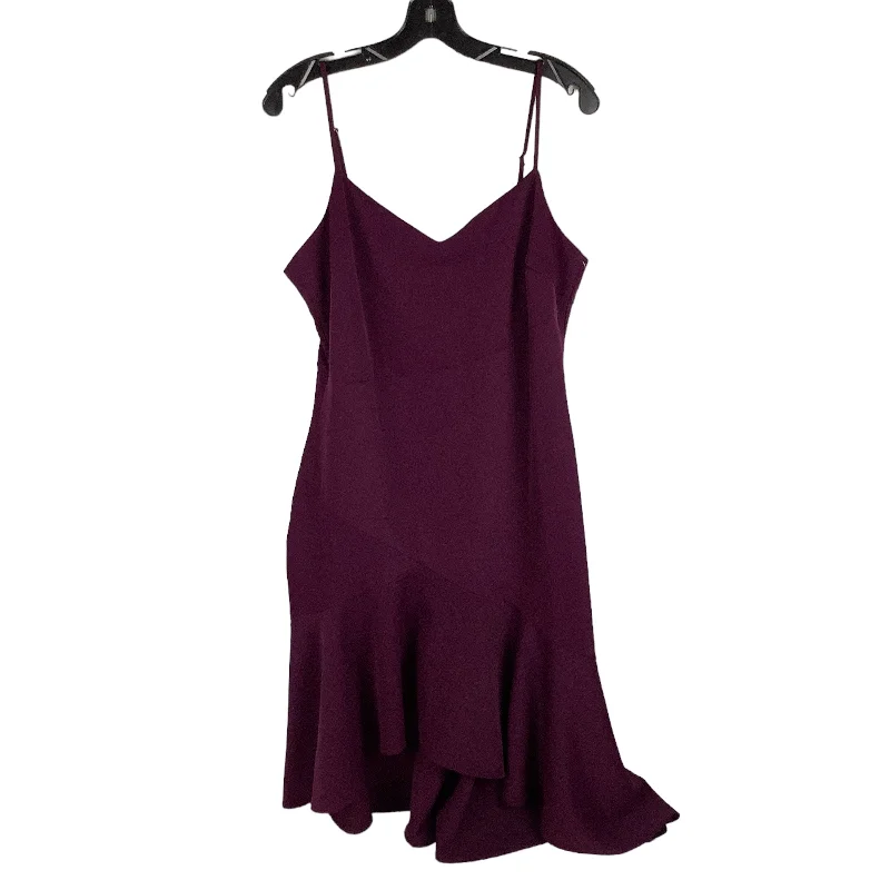 Dress Party Midi By Lulus In Purple, Size: L