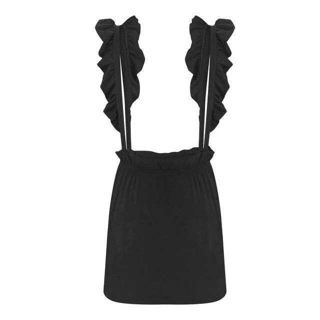 FashionSierra - New Arrivals Warp Dress Fashion Women Sexy Women Dress Off Shoulder Ruffled Bodycon Mini Dress Black Gray Red Sexy Dress