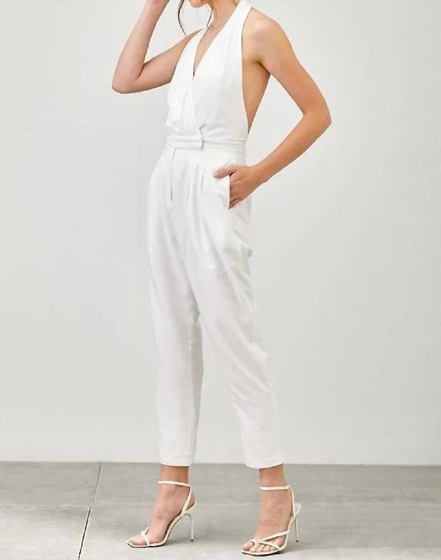 Party Jumpsuit In White