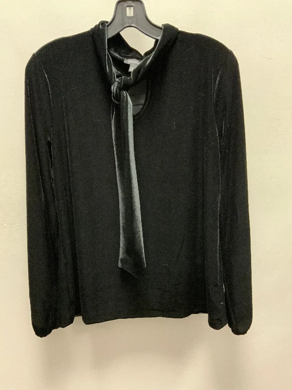 Blouse Long Sleeve By Talbots In Black, Size: M