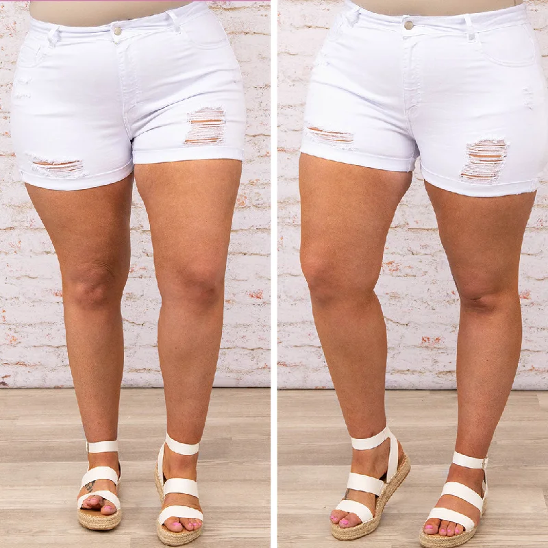 Flawless Beauty Shorts, White