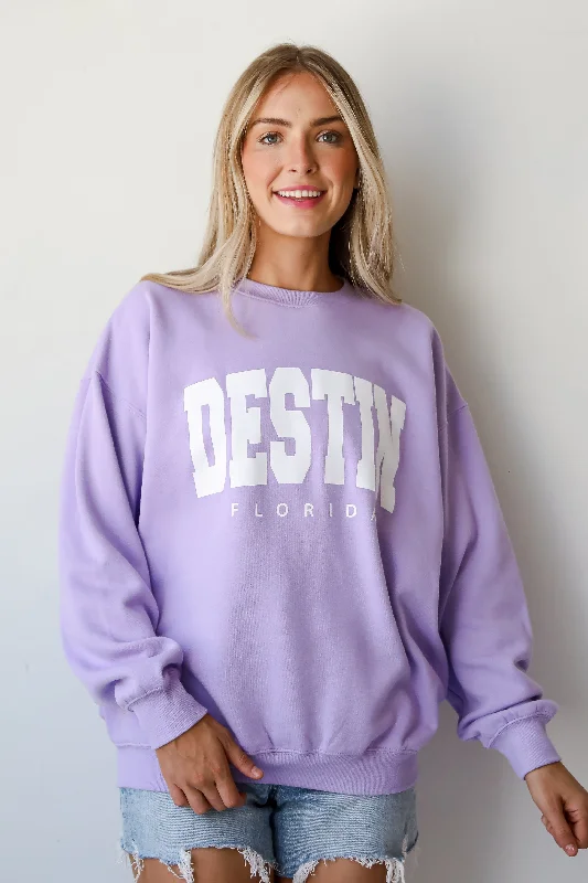 Lavender Destin Florida Sweatshirt